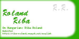 roland riba business card